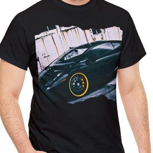 Blacked Out Lambo Lamborghini Car Men Son Dad Boyfriend T Shirt Tee S M L XL